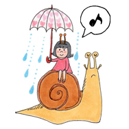雨の日のお散歩