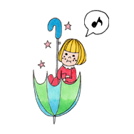 傘で家出