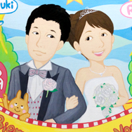 こちらは完全お任せでご依頼頂きました。ナミコキャラクターが散りばめられてます。